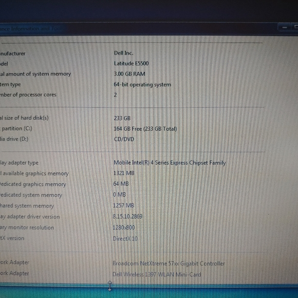 Dell E5500 laptop and charger and docking station - Picture 11 of 11